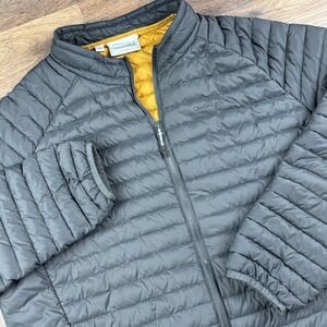 Craghoppers Mens Gray Thermo Elite Down Fill Zip Front Jacket Size XL